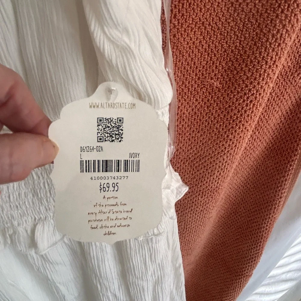Altar'd State Ivory Dress